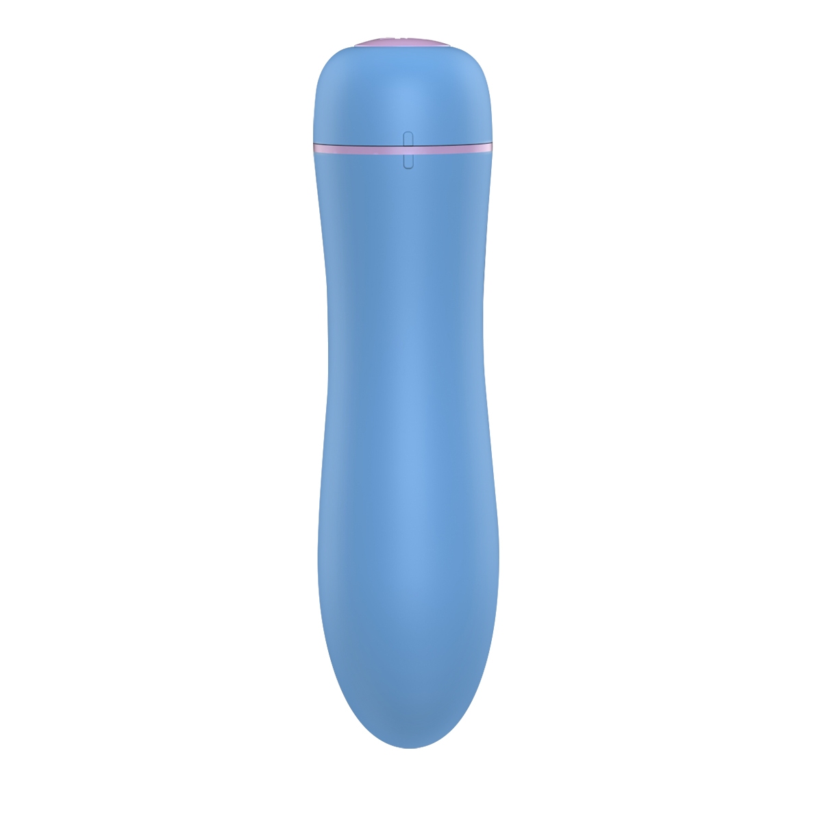 Blue Femme Funn vibrator FFIX shown in hand for scale