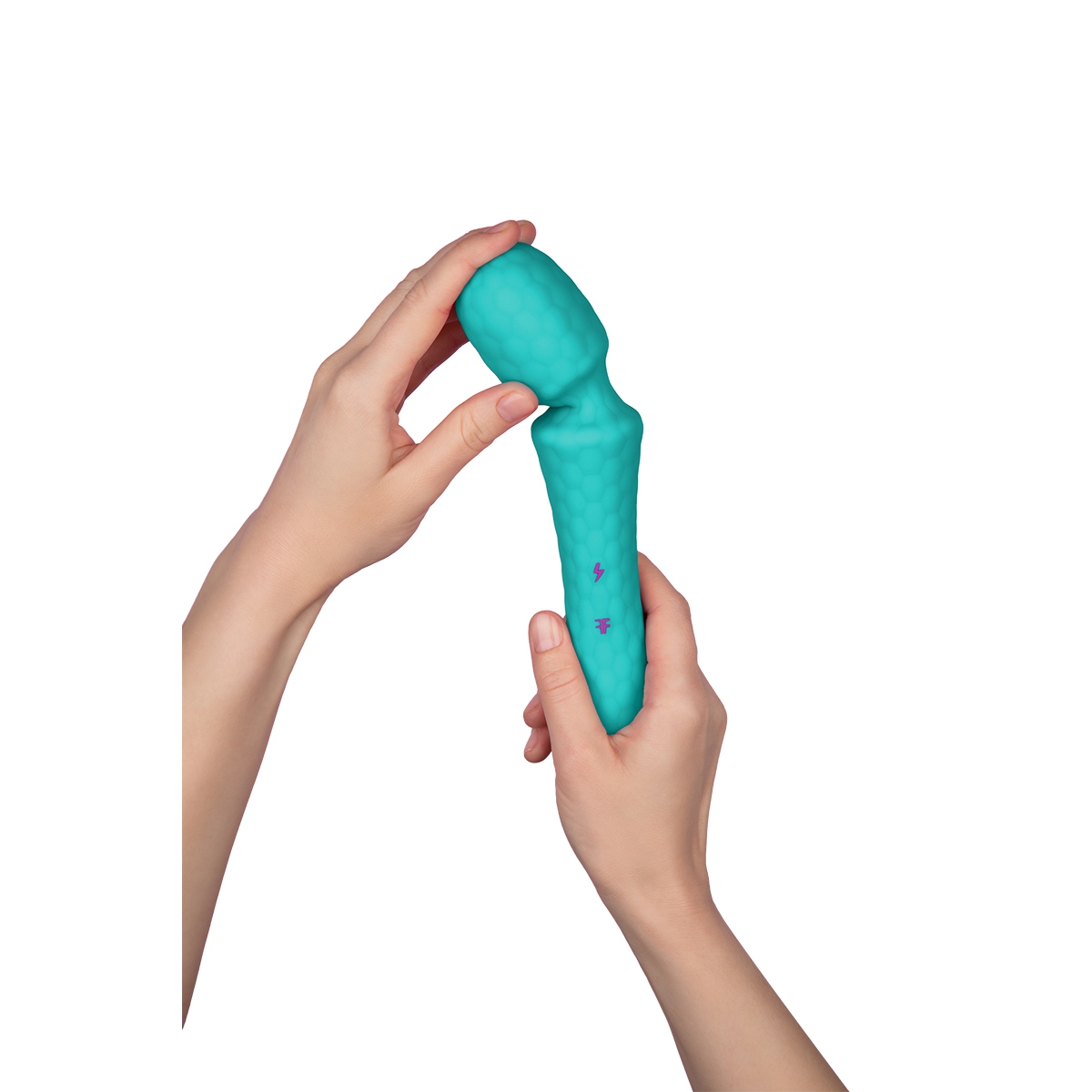 Close-up of the Aqua Femme Funn vibrator for texture detail