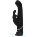 Black Happy Rabbit vibrator G-Spot Stroker Rabbit shown in hand for scale