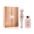 HighOnLove vibrator CBD Objects of Luxury Set shown in hand for scale