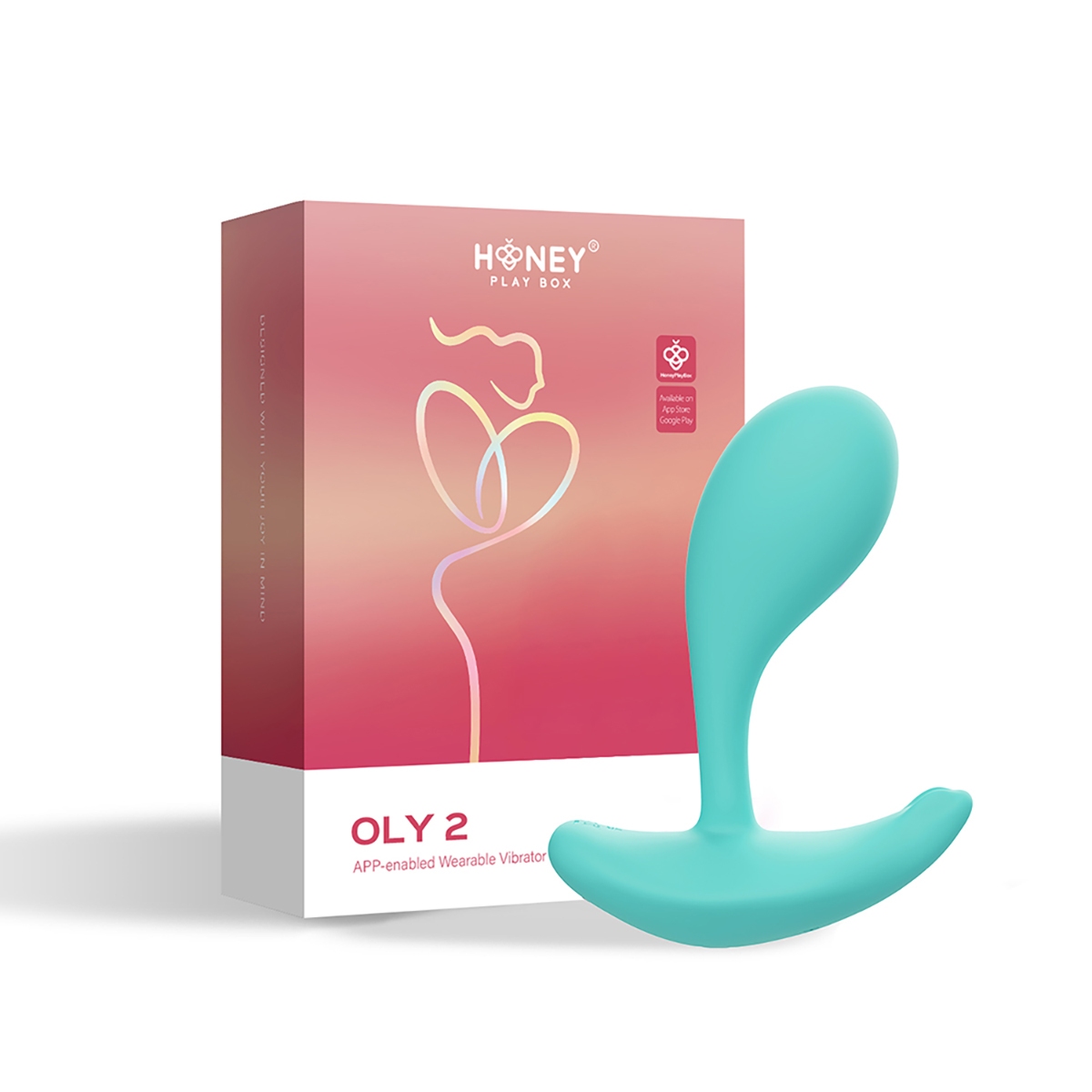 Close-up of the  Honey Play Box vibrator for texture detail
