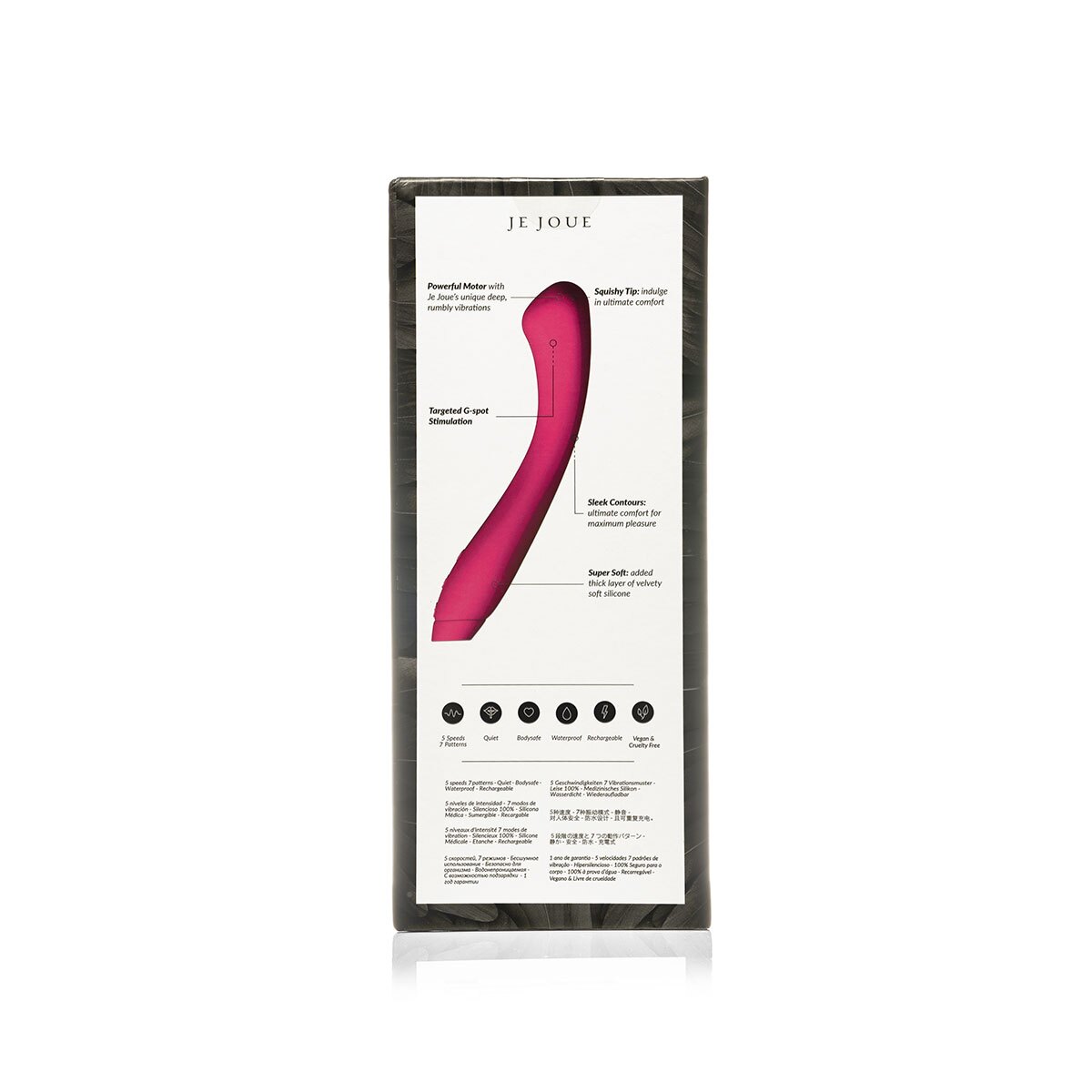 Close-up of the  Je Joue vibrator for texture detail