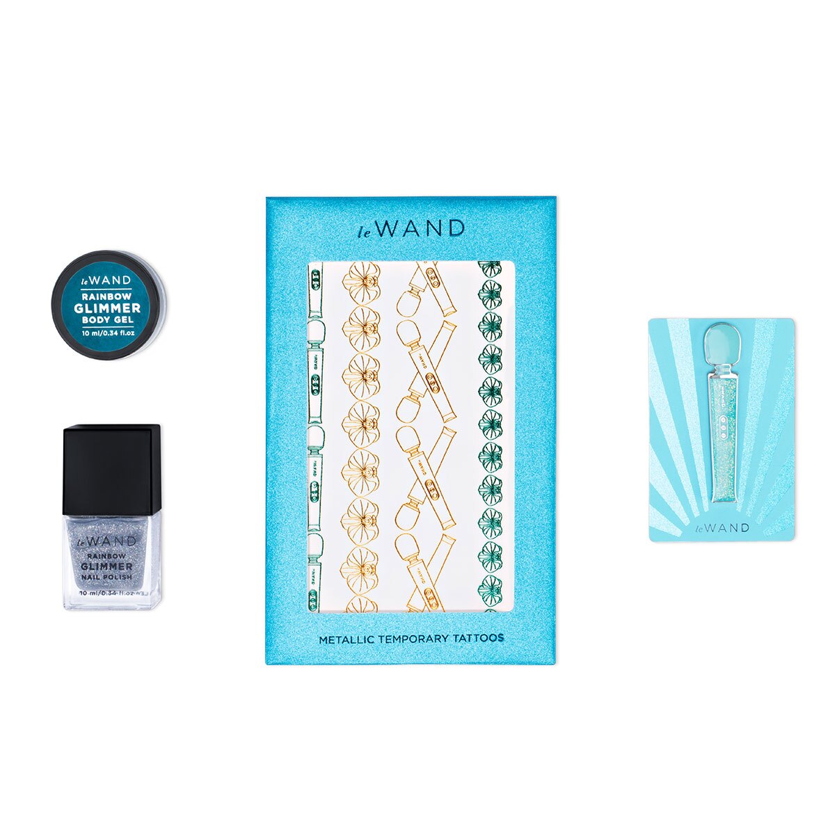 Product image of the Blue Le Wand vibrator on clean background