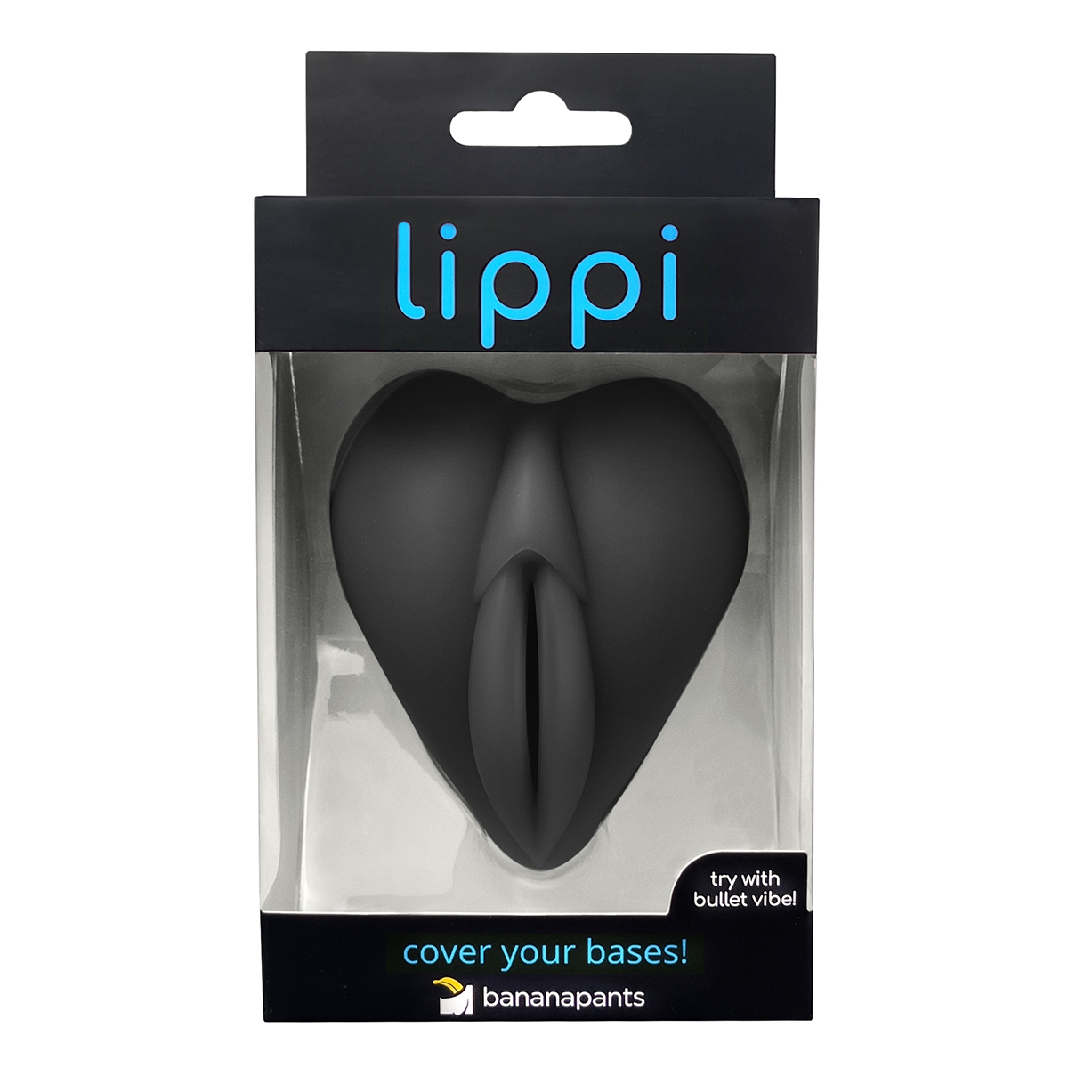 Fully assembled Black Banana Pants vibrator with smooth exterior