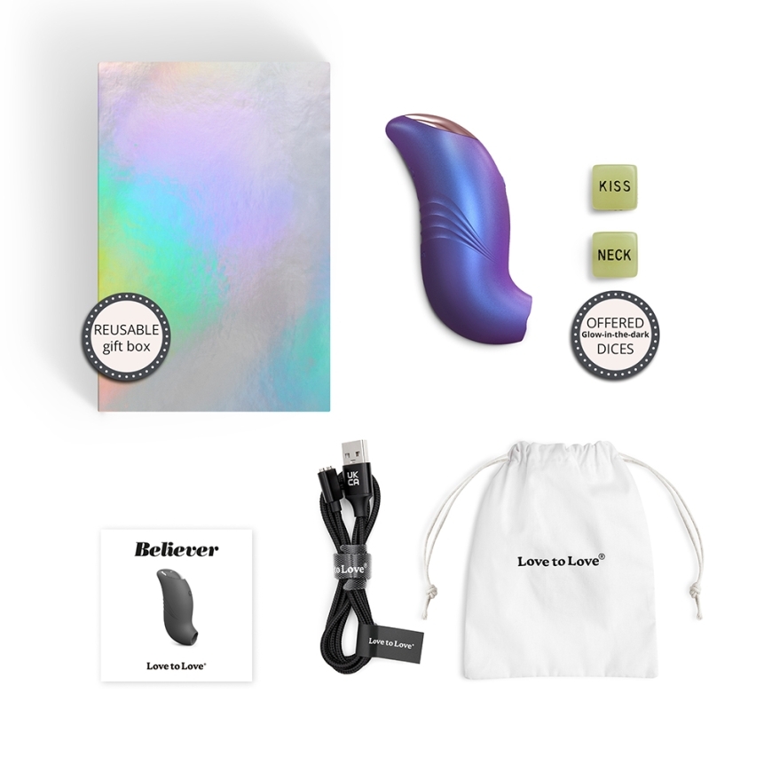 Lovely planet vibrator love to love believer iridescent night - image 4