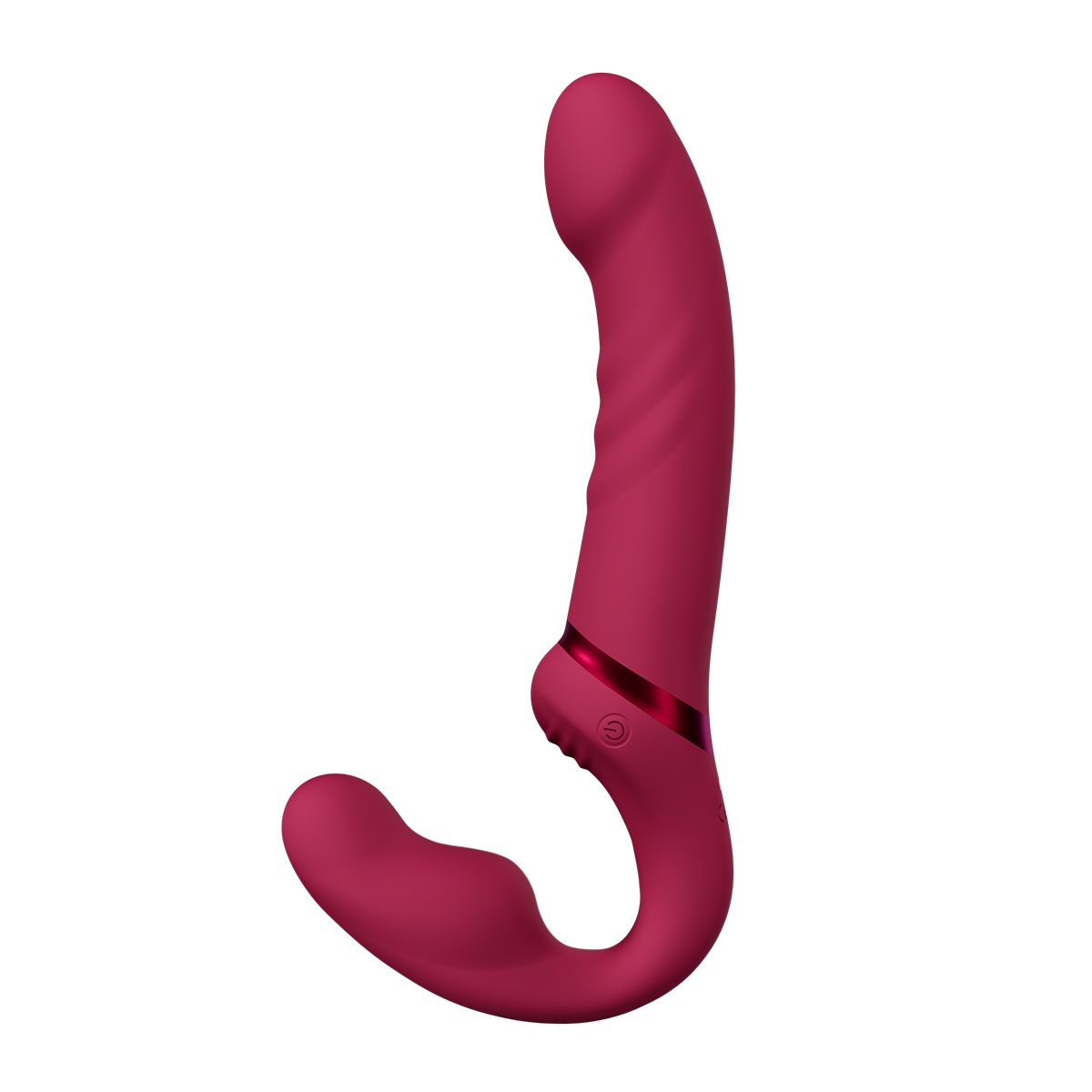 Lifestyle shot featuring the  Lovense vibrator beside the bed