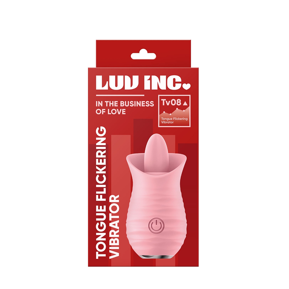Close-up of the Pink Luv Inc vibrator for texture detail