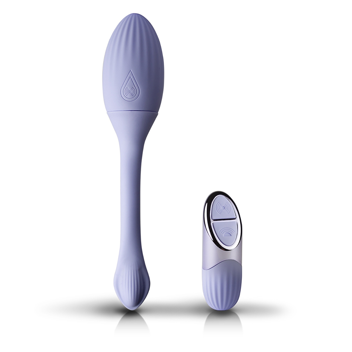 Angled view of the W Remote NIYA vibrator designed for intimate use