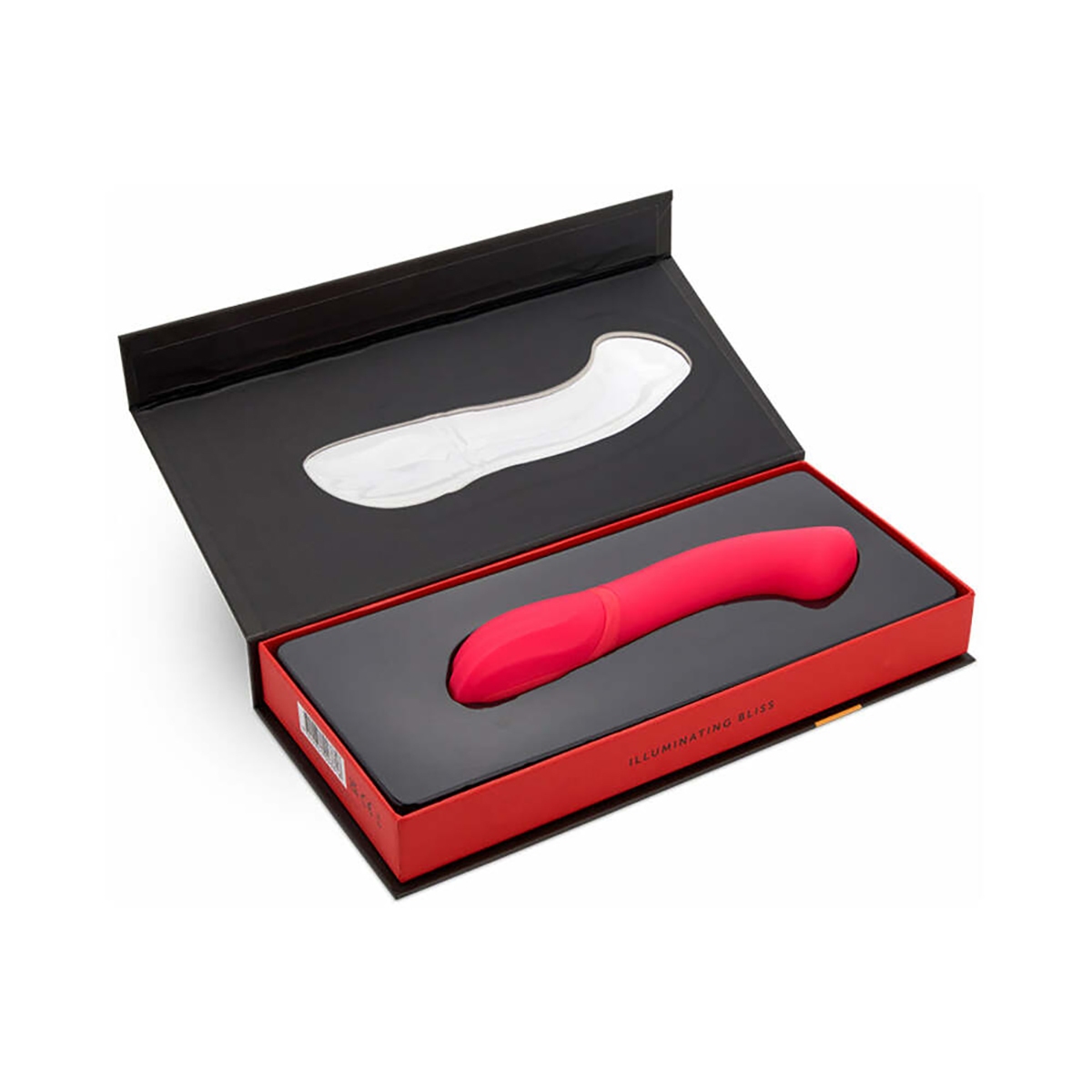 Close-up of the Hot Pink Nu Sensuelle vibrator for texture detail