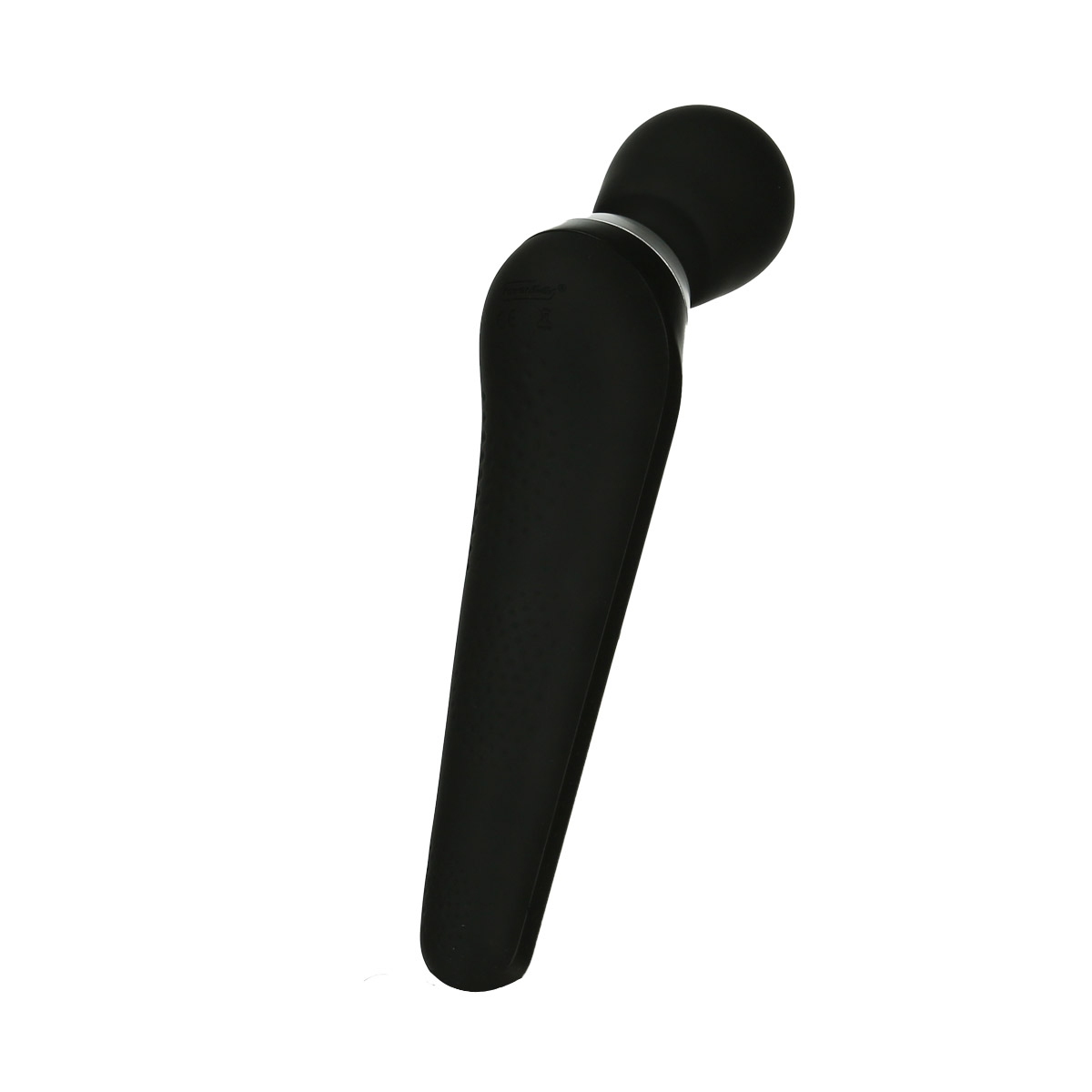 Close-up of the Black BMS vibrator for texture detail
