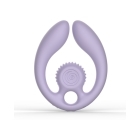 Snail Vibe vibrator SVibe Snail GIZI Duo Couples Stim Lilac shown in hand for scale