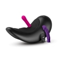 Cowgirl vibrator The Saddle Machine shown in hand for scale