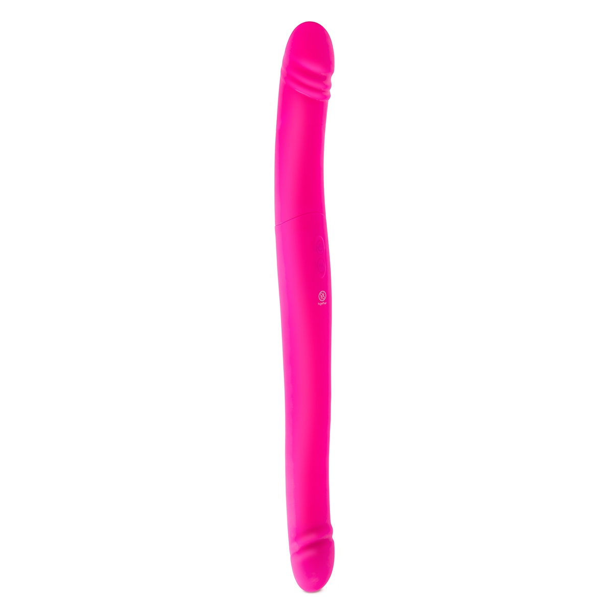Together Vibe vibrator Duo shown in hand for scale