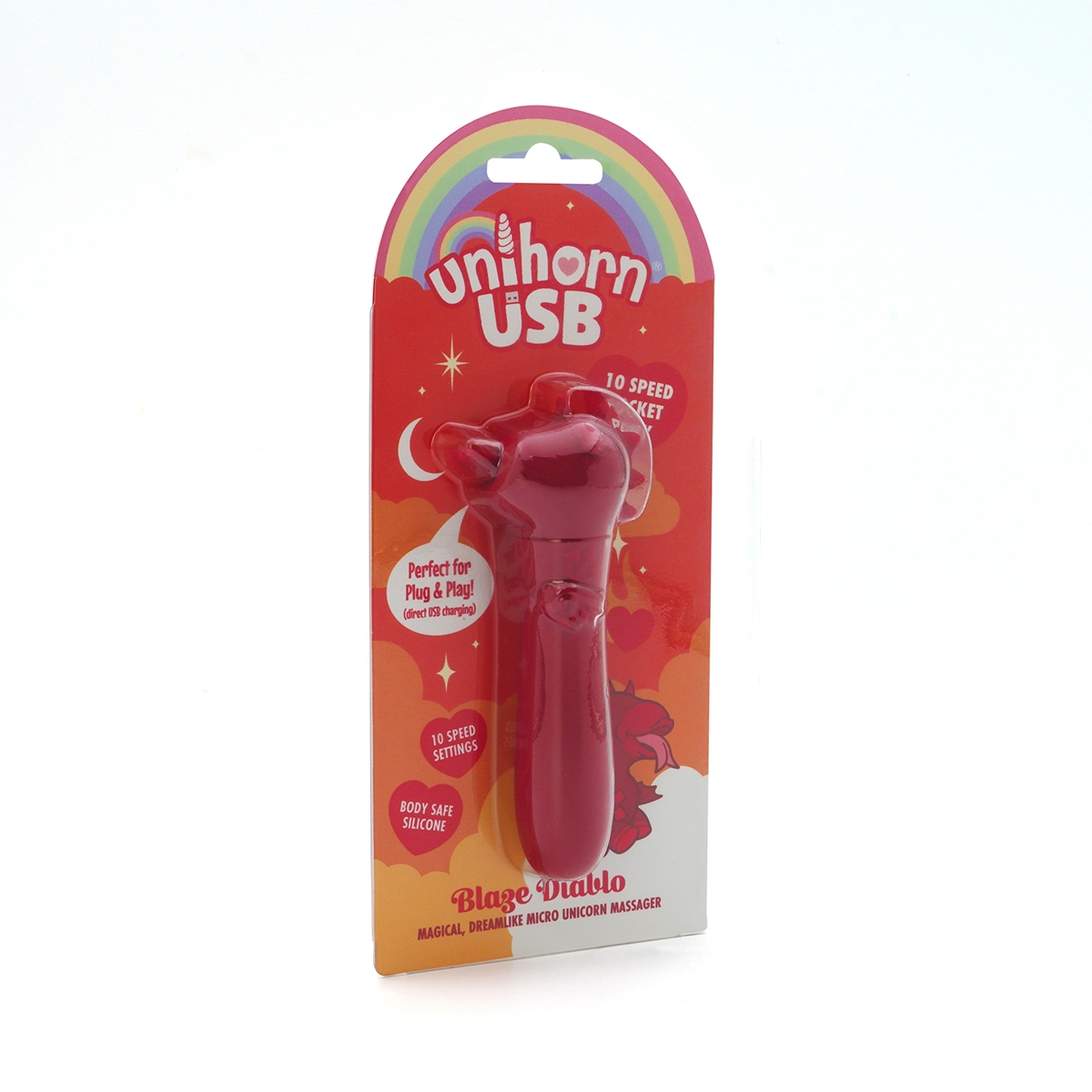 Close-up of the Red Creative Conceptions vibrator for texture detail