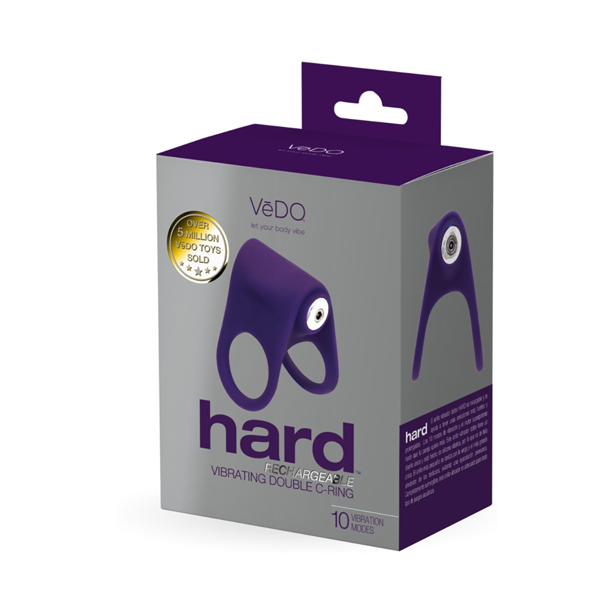Product image of the Purple VeDO vibrator on clean background