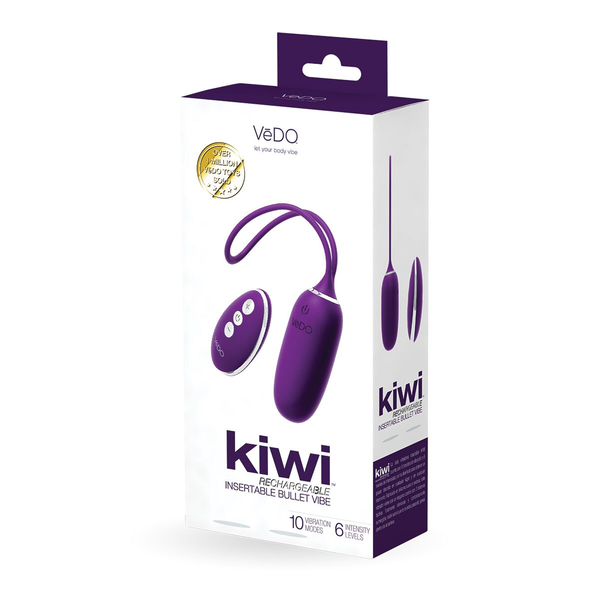Product image of the Purple VeDO vibrator on clean background