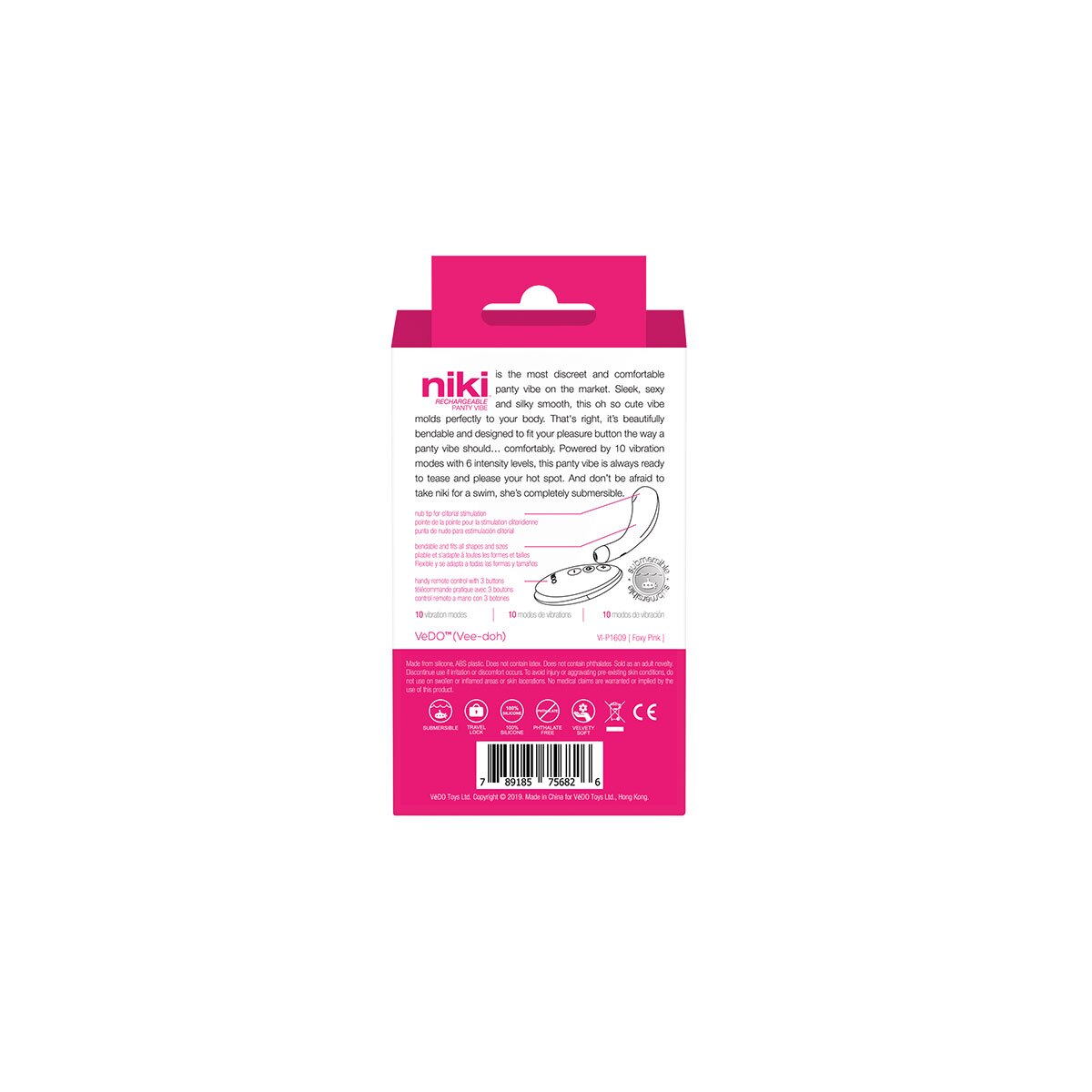Product image of the Pink VeDO vibrator on clean background