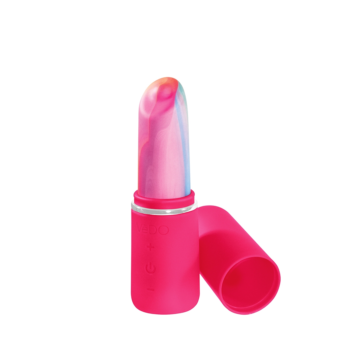 Pink VeDO vibrator Retro shown in hand for scale