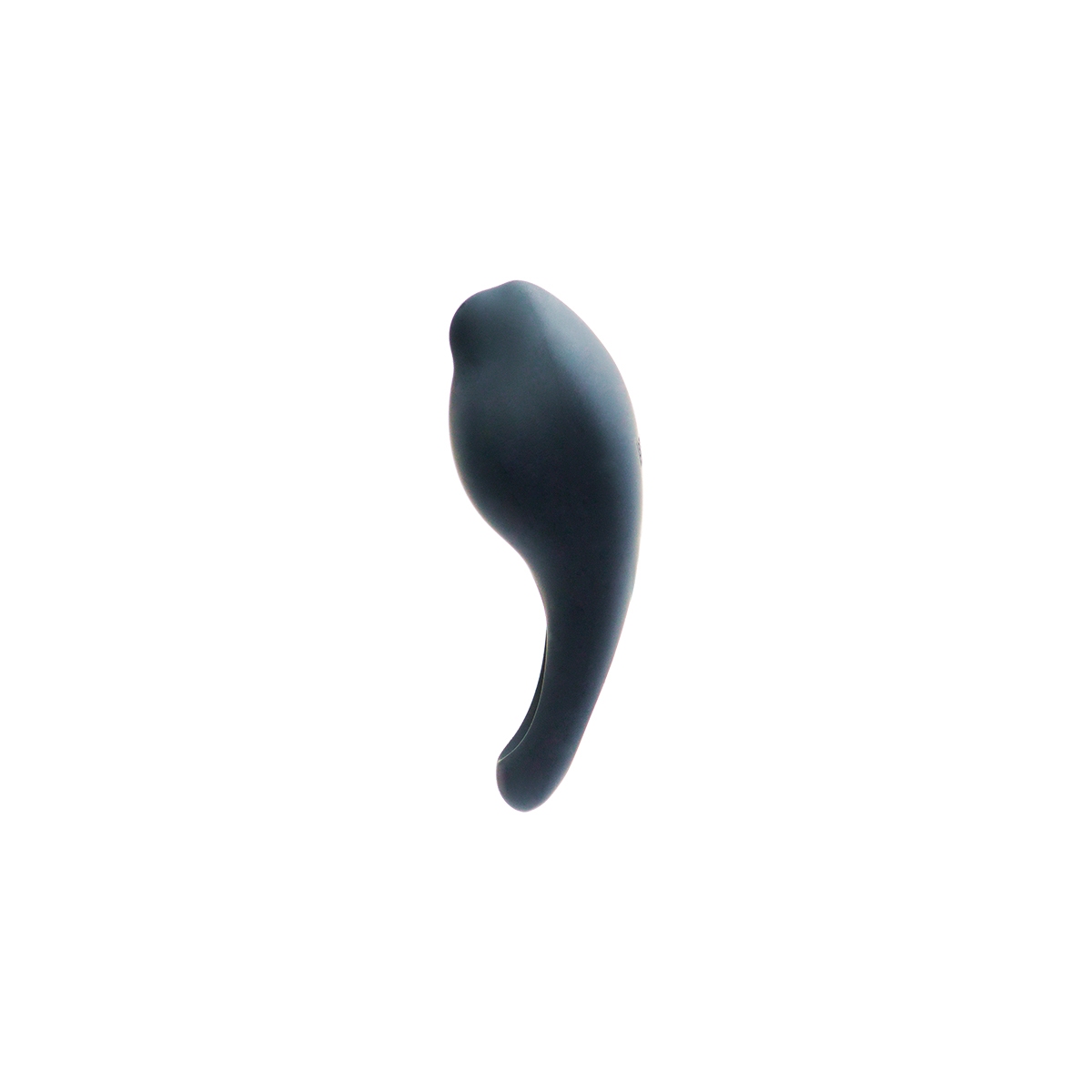 Angled view of the Black VeDO vibrator designed for intimate use