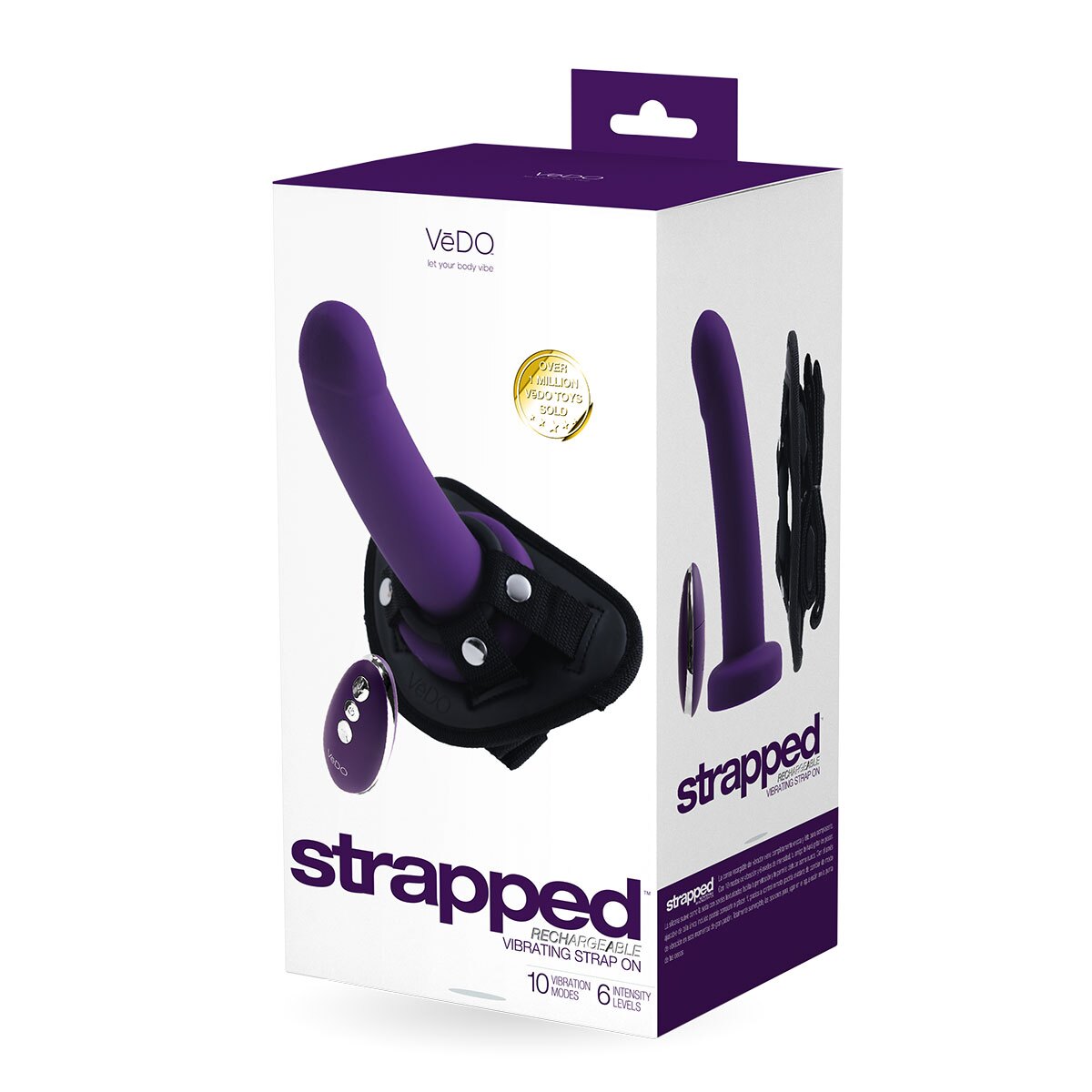 Close-up of the Purple VeDO vibrator for texture detail