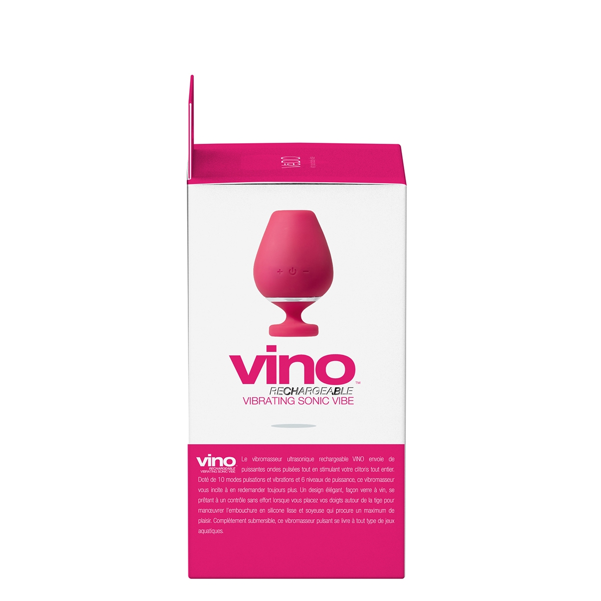 Close-up of the Pink VeDO vibrator for texture detail