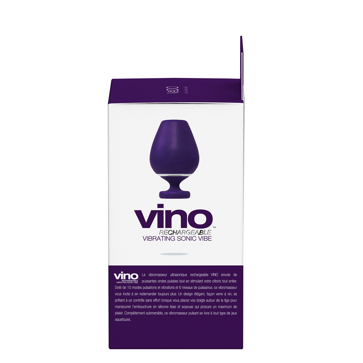 Close-up of the Purple VeDO vibrator for texture detail