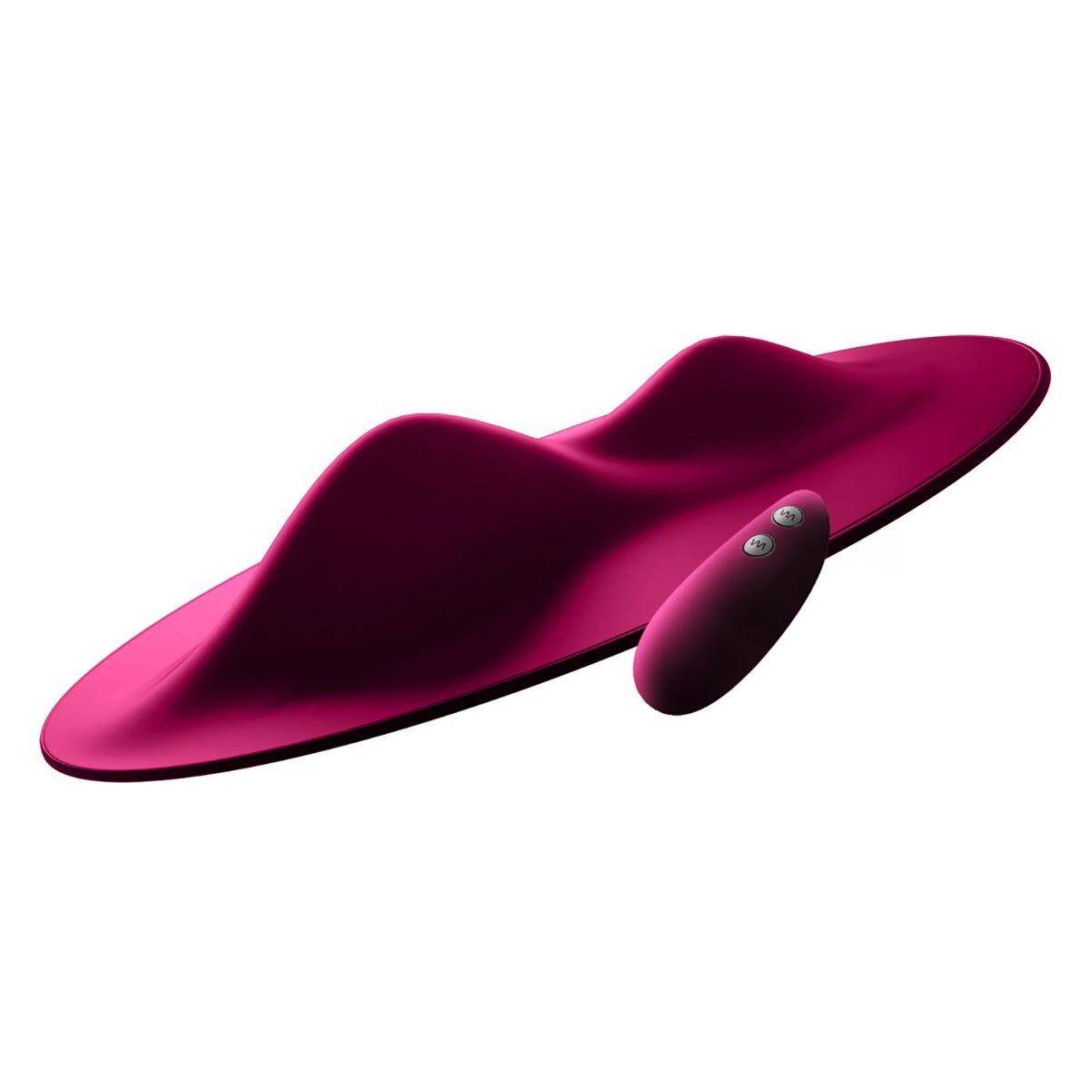 VibePad vibrator  shown in hand for scale