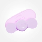 W Case VUSH vibrator Aura Wireless TENS Device shown in hand for scale