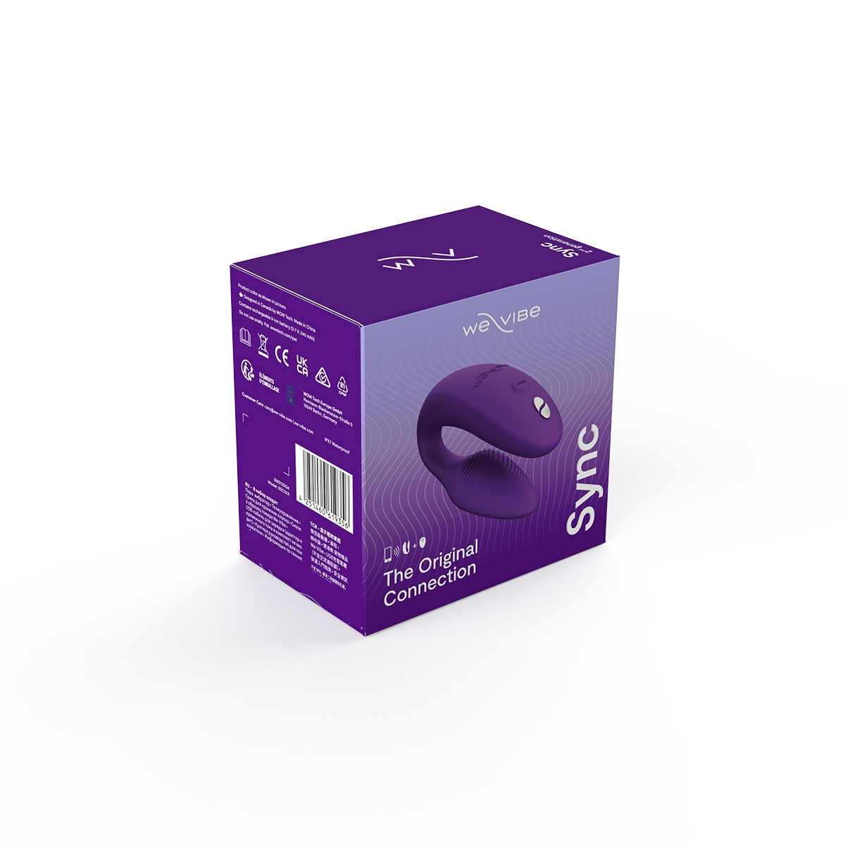 Charging setup for Purple We-Vibe vibrator including cable