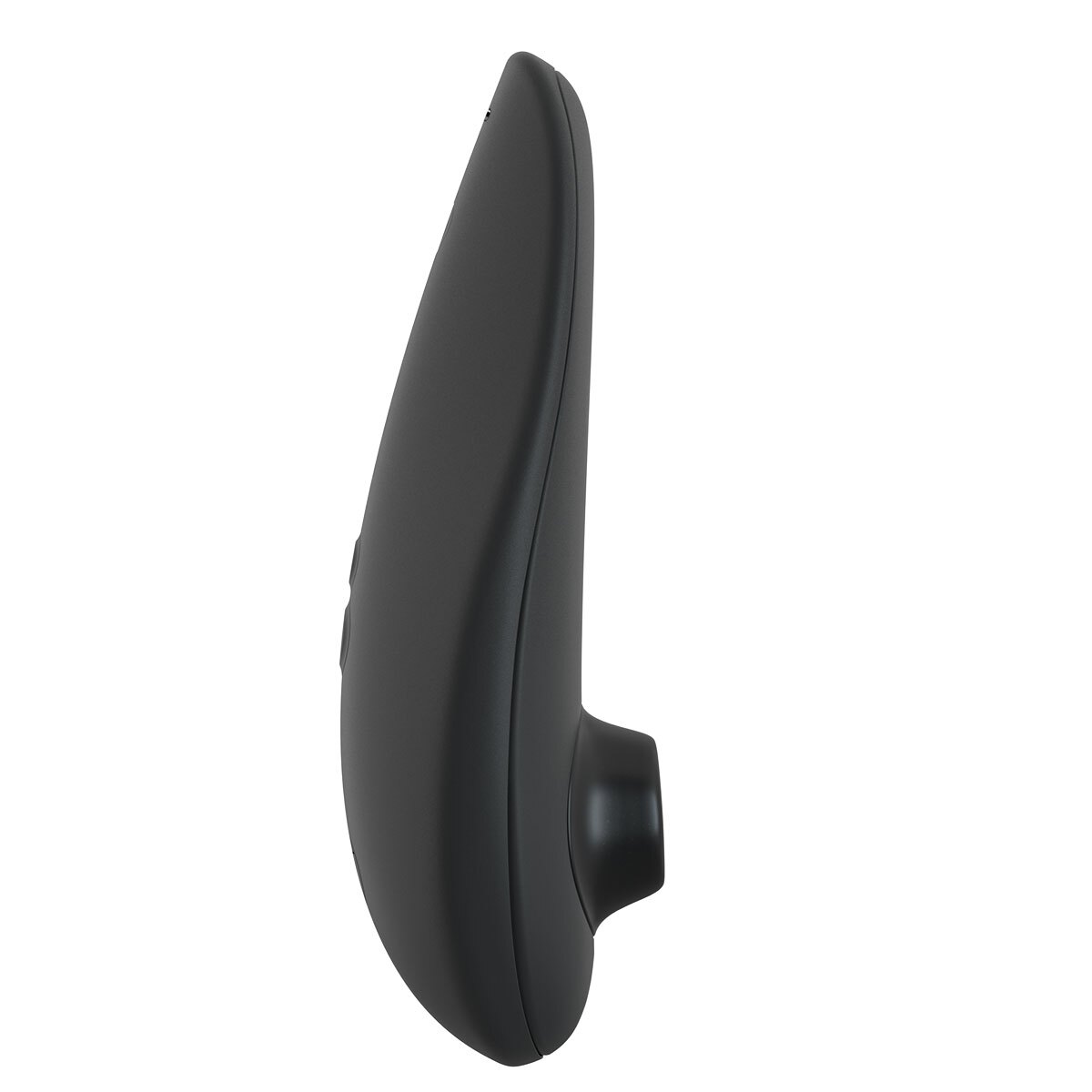 Black Womanizer vibrator Classic 2 shown in hand for scale