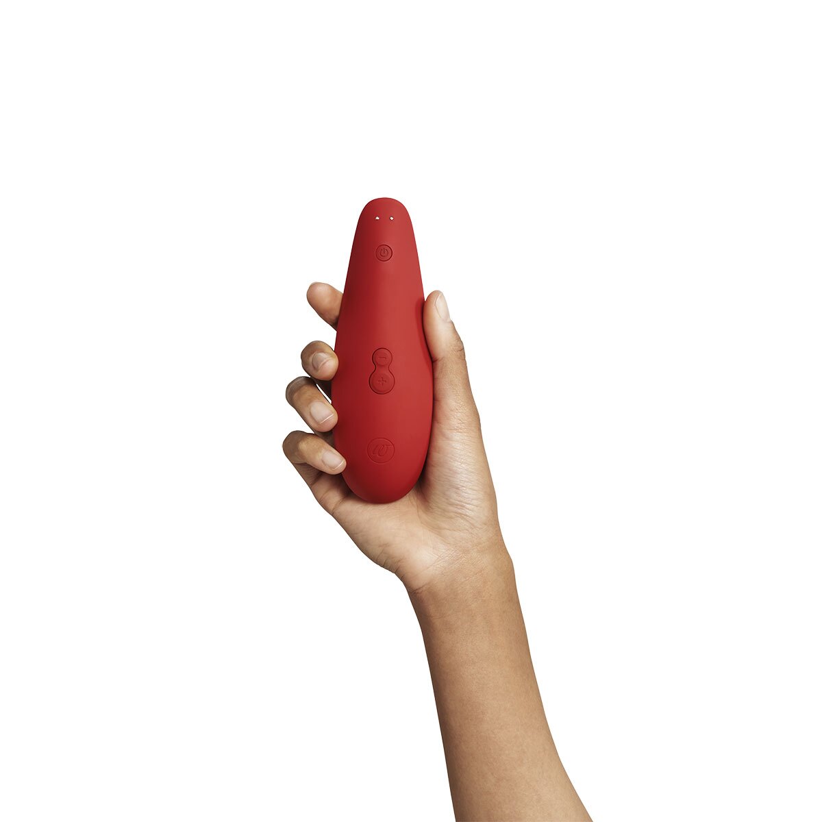 Product image of the Red Womanizer vibrator on clean background