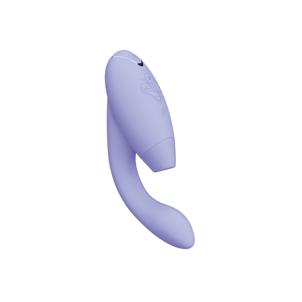 Womanizer vibrator Duo 2 Lilac shown in hand for scale