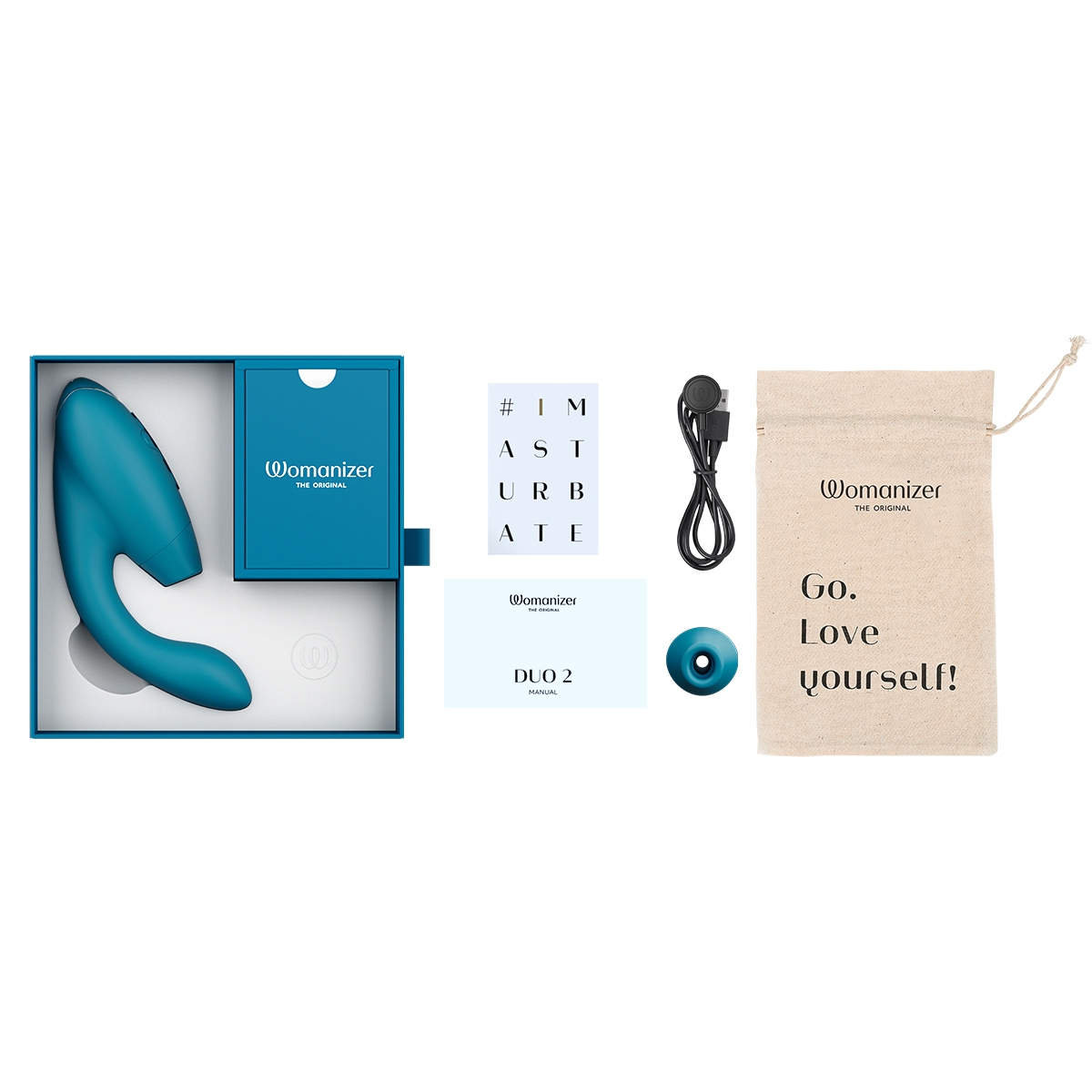 Close-up of the  Womanizer vibrator for texture detail