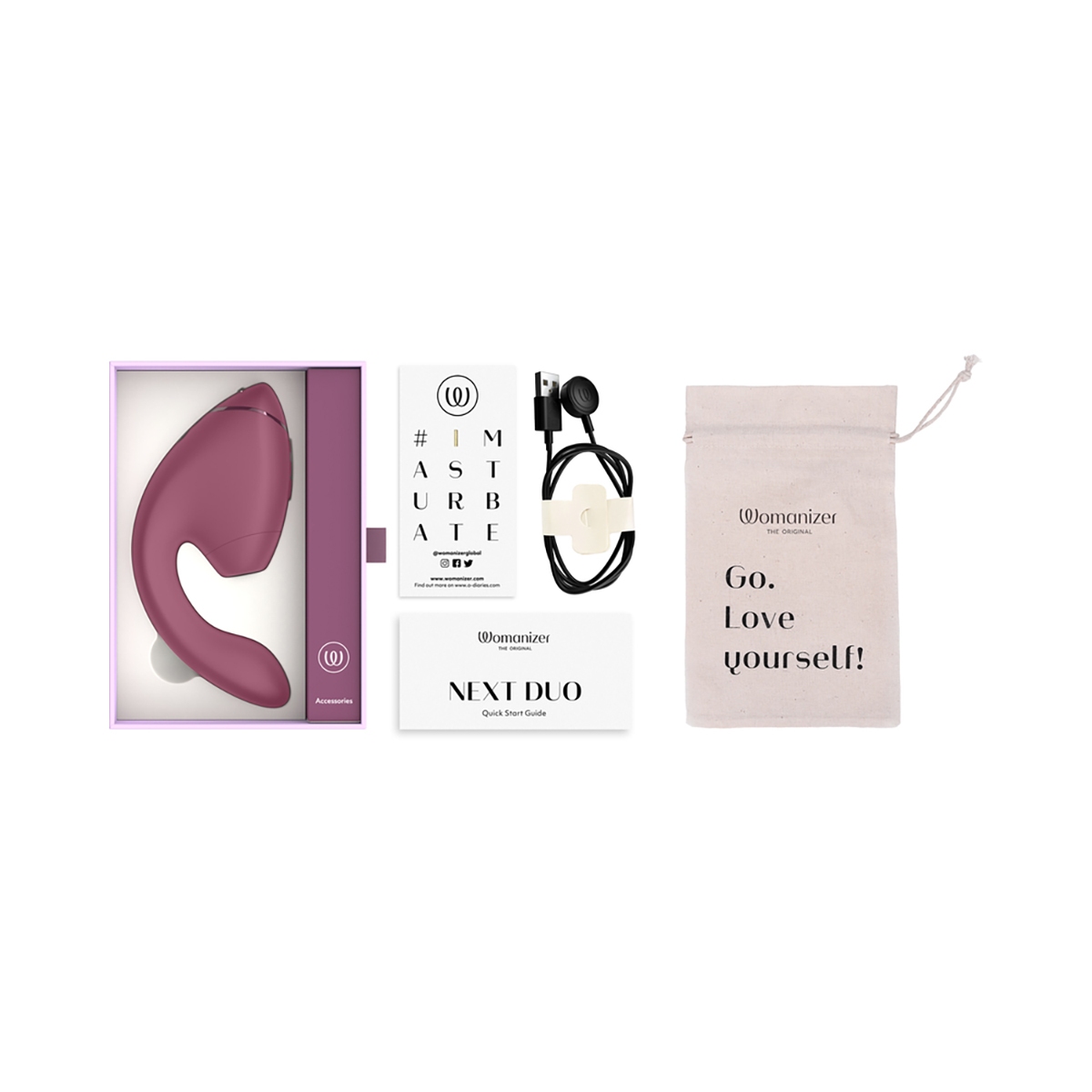 Product image of the Pink Womanizer vibrator on clean background