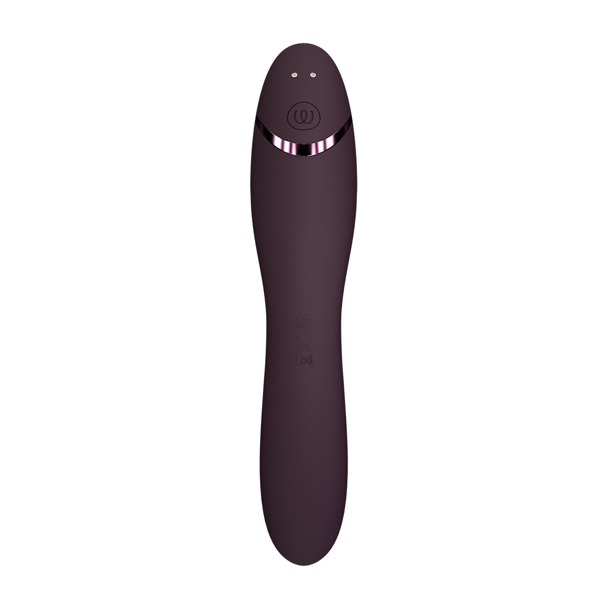 Lifestyle shot featuring the  Womanizer vibrator beside the bed