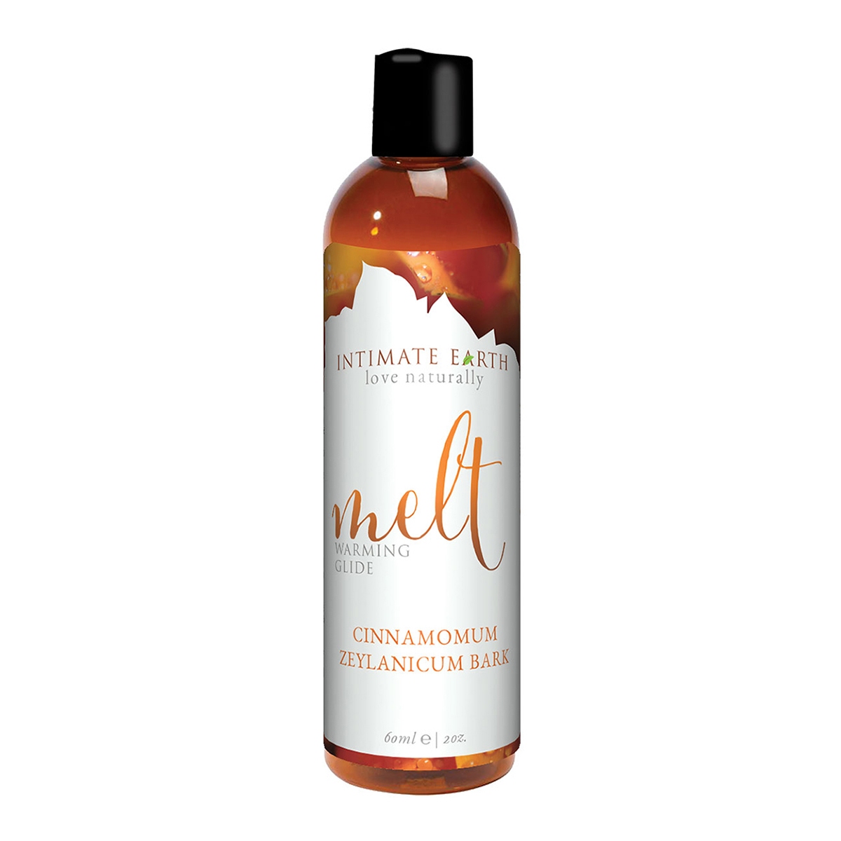 Bottle of 2 oz Plant Based Lube Intimate Earth showing botanical formula