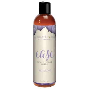 2 oz Silicone Lube Intimate Earth bottle showing smooth, long-lasting formula