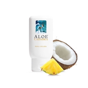 Bottle of 2.7 oz. Plant Based Lube Aloe Cadabra showing botanical formula