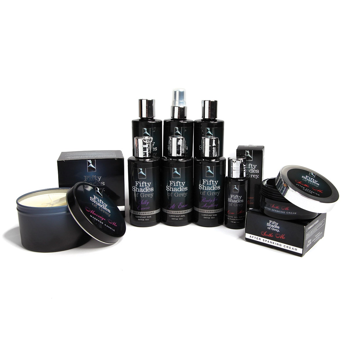 Close-up of 3.4 oz Water Based Lube by Fifty Shades of Grey with gentle, toy-safe texture