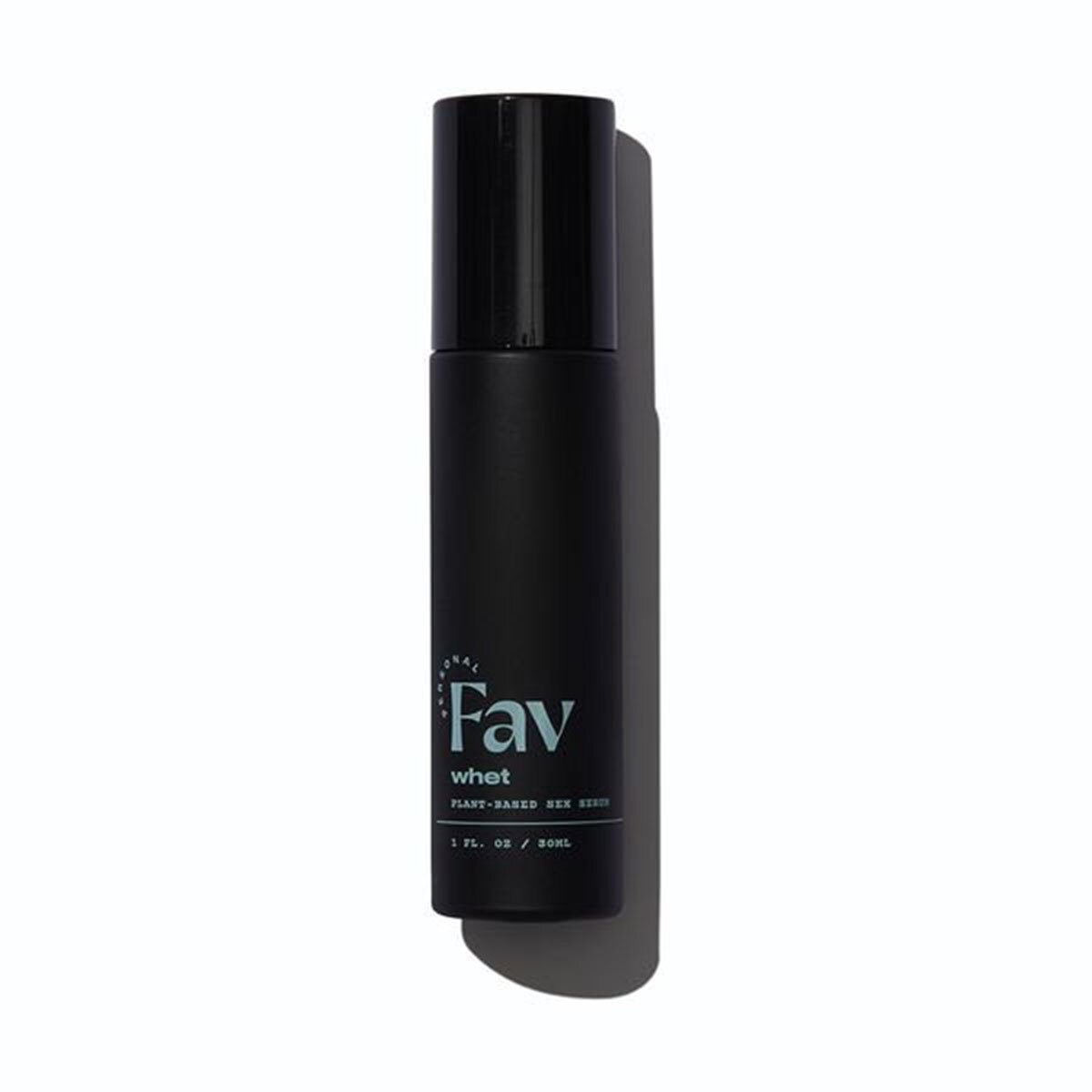 Bottle of 30 ml Plant Based Lube Personal Fav showing botanical formula