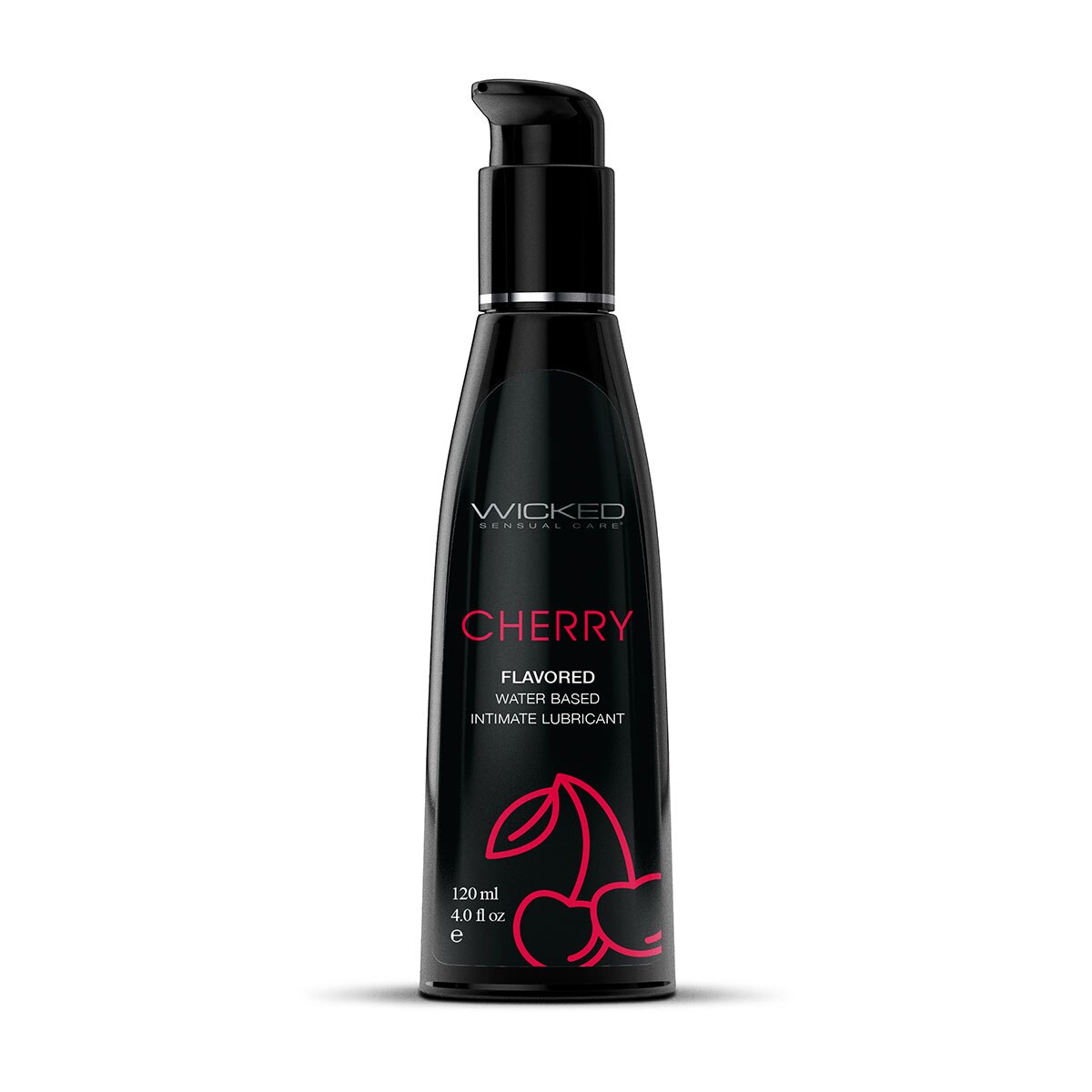 Bottle of 4 oz Water Based Lube Wicked Sensual Care showing clean, lightweight formula