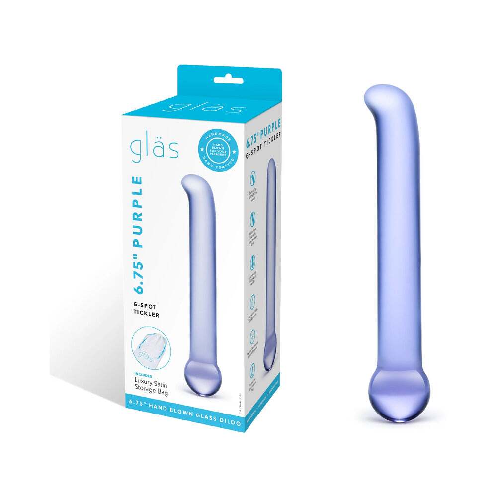 6.75 inch Dildo by Electric Eel in Light Purple shown for use by Her or Him