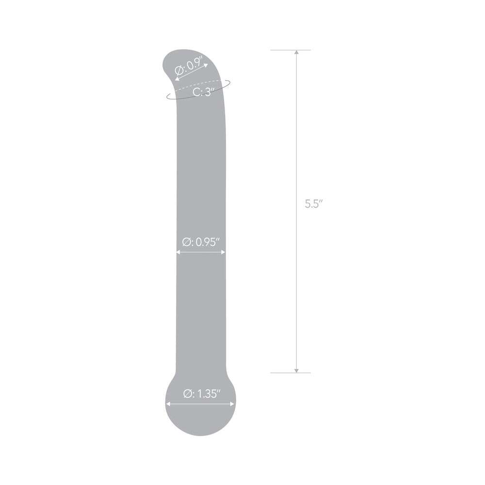 6.75 inch Dildo by Electric Eel in Light Purple displayed for pegging Him or Her
