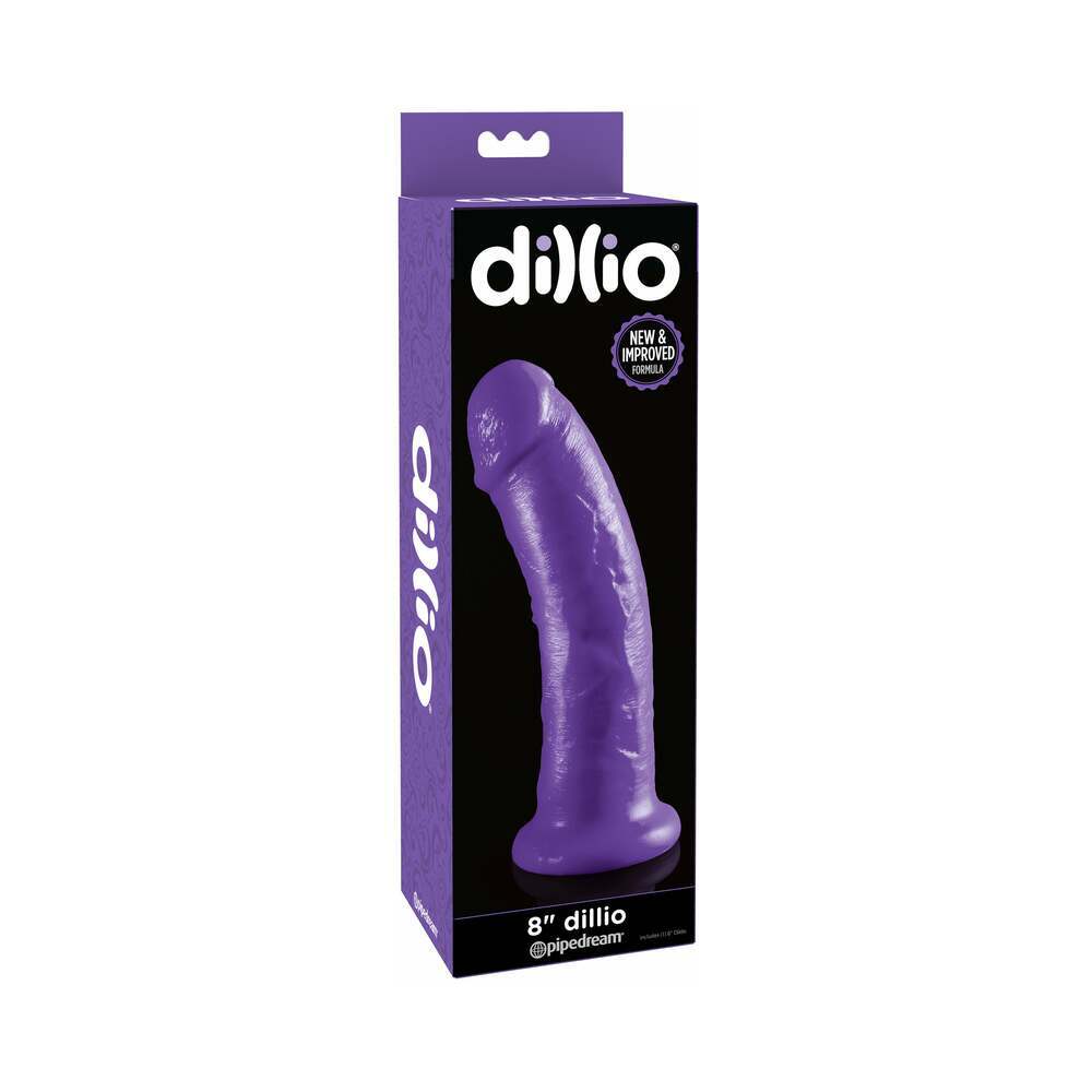 8 inch Dildo by Pipedream in Purple shown for use by Her or Him
