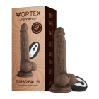 8.25 inch Dildo by FemmeFunn in Brown Chocolate Cocoa shown for use by Her or Him
