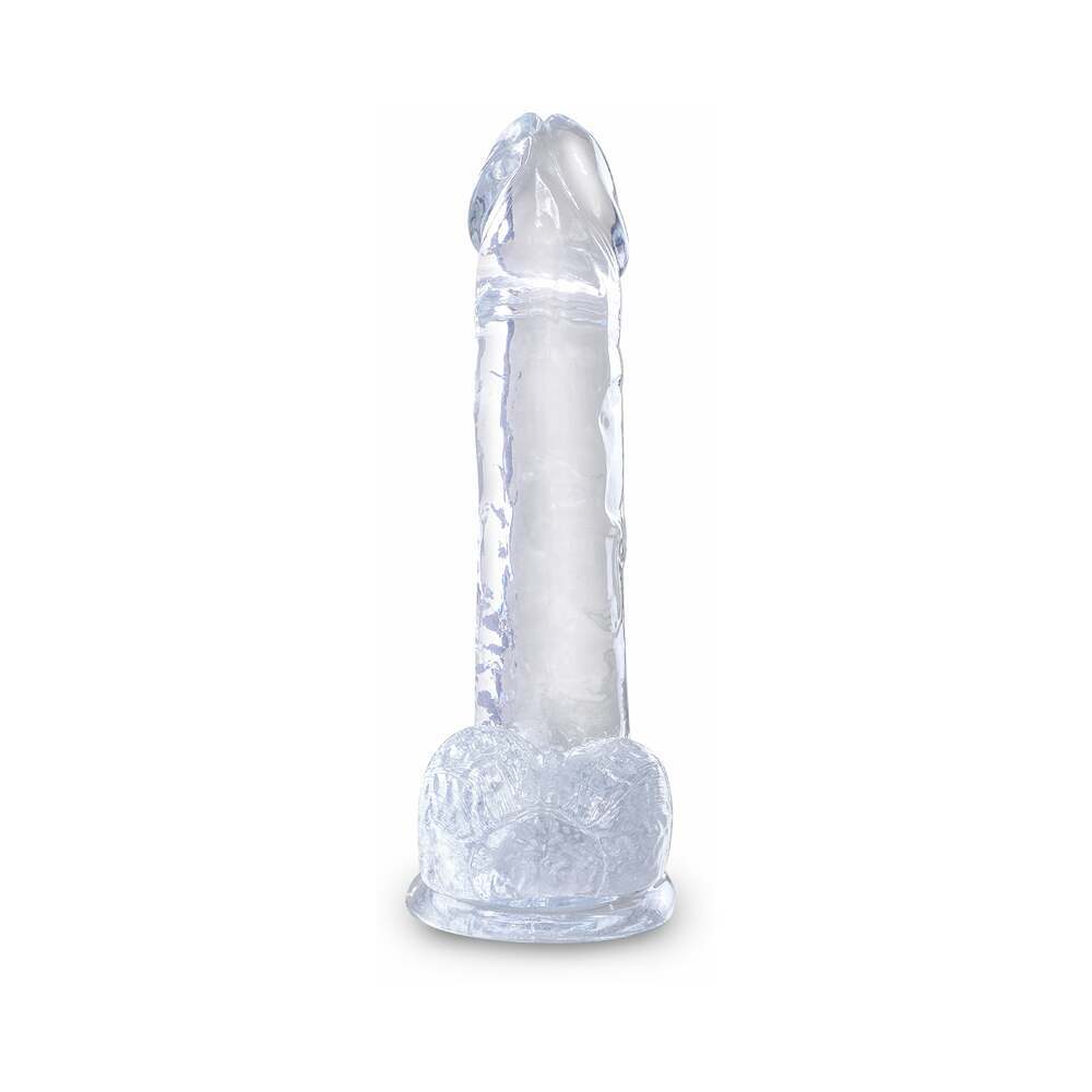 7 inch Dildo from Pipedream in Clear designed for anal sex with Her or Him