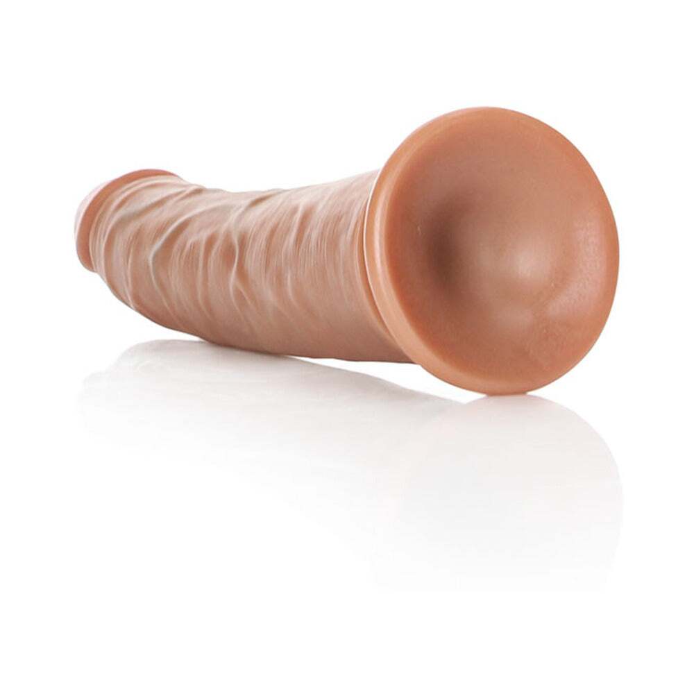 7 inch Dildo by Shots in Tan Light Brown Mocha shown for pegging Her or Him
