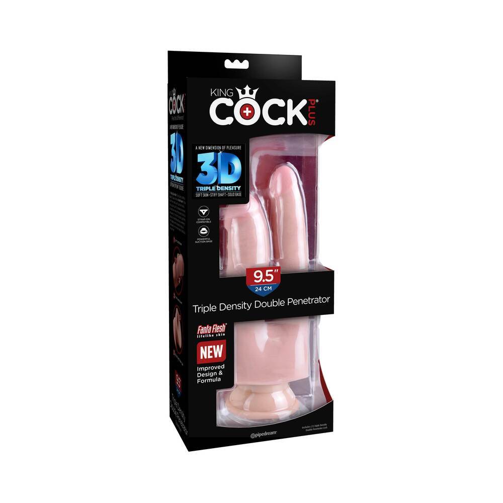 9.5 inch Dildo by Pipedream in Vanilla Ivory Beige shown for use by Her or Him