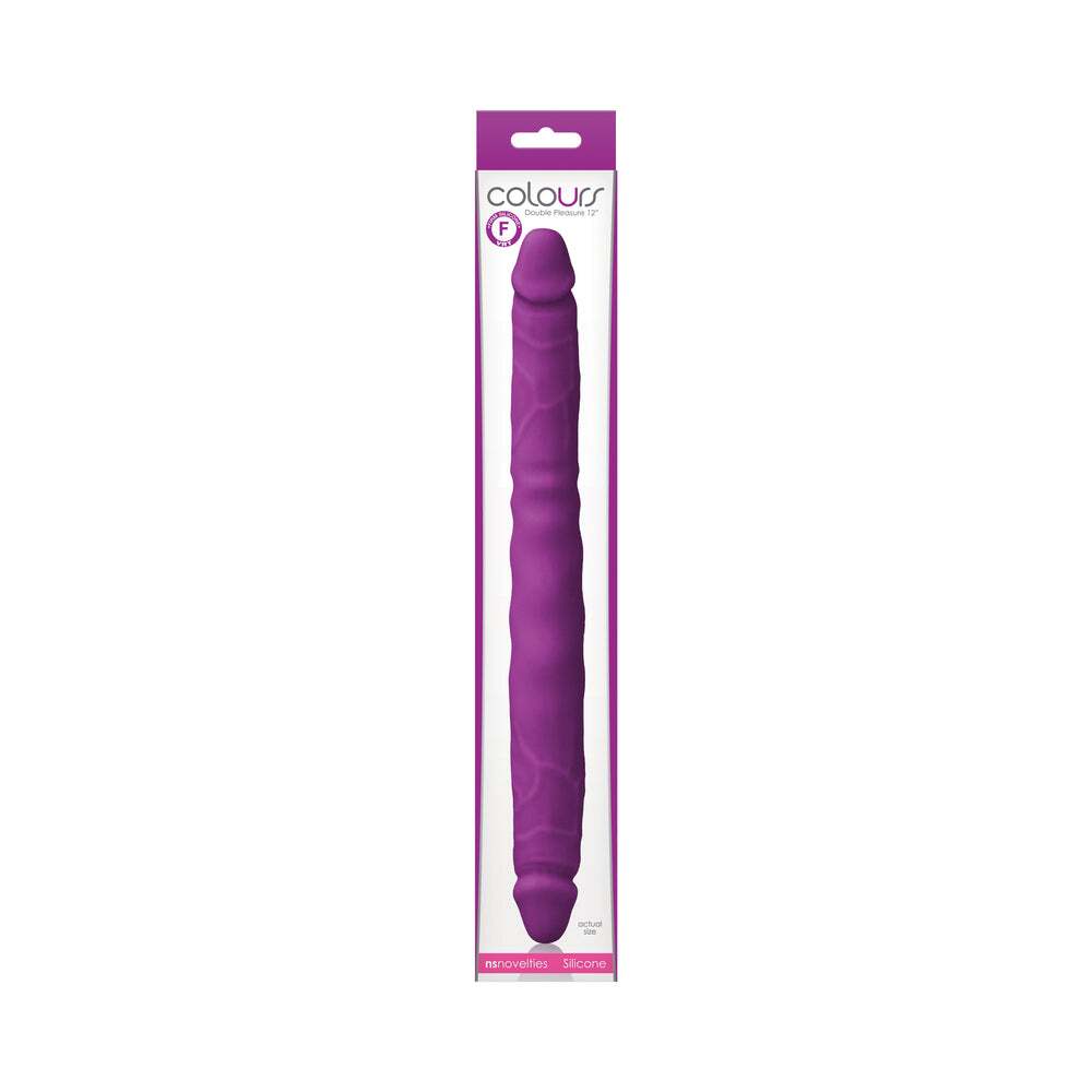 12 inch Dildo by NS Novelties in Purple shown for use by Her or Him