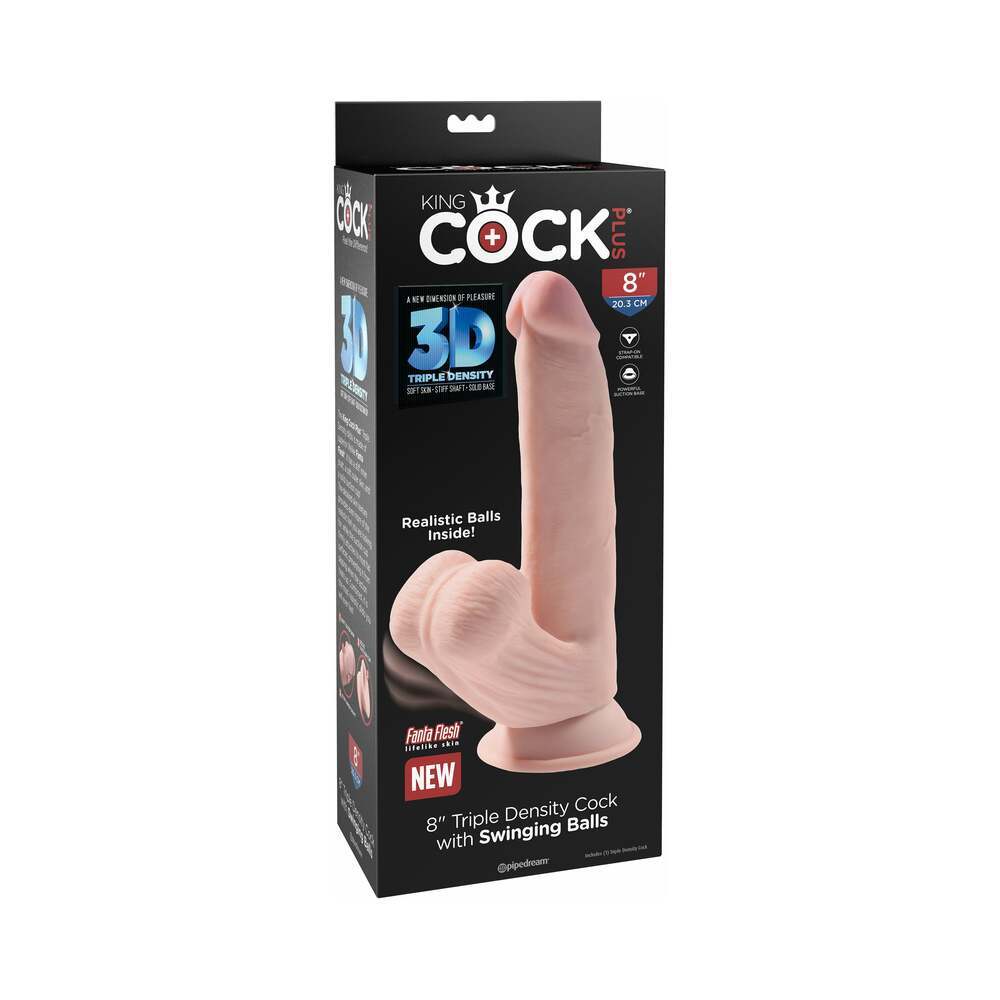 8 inch Dildo by Pipedream in Vanilla Ivory Beige shown for use by Her or Him